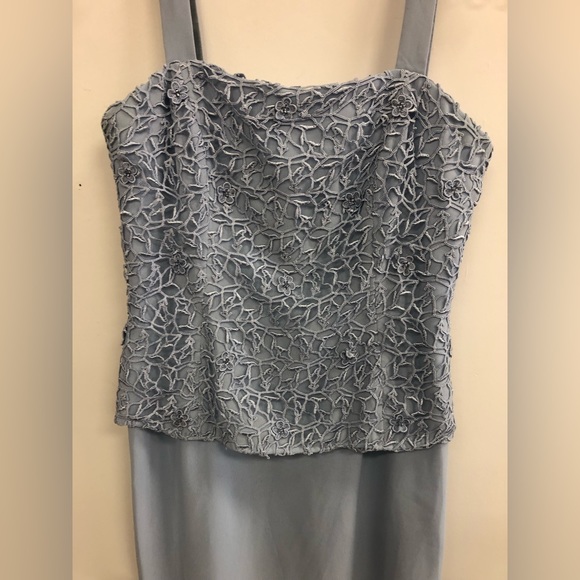 CAMERON BLAKE FLOOR LENGTH IN BABY BLUE COLOUR  SIZE 12 2PIECES DRESS - Picture 3 of 8